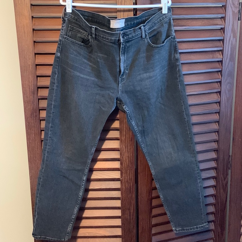 Everlane Midrise Ankle length jean, faded black, size 33
